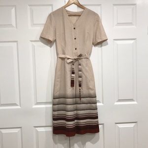 Vintage 70s Midi Shirtdress